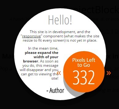 jQuery ProjectBlocker